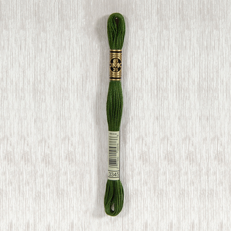 DMC Stranded Cotton 3345 Dark Hunter Green