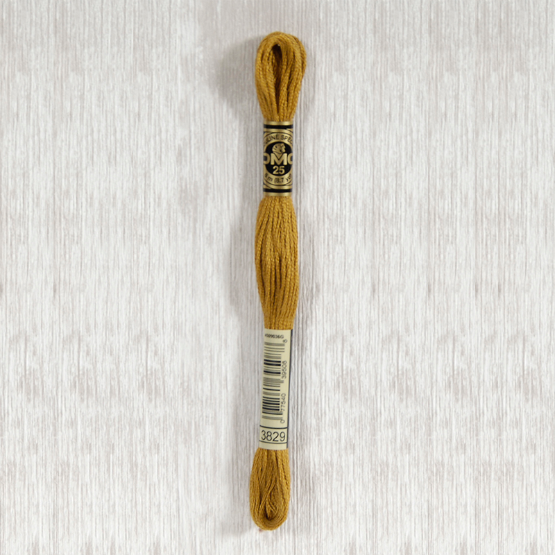 DMC Stranded Cotton 3829 Very Dark Old Gold