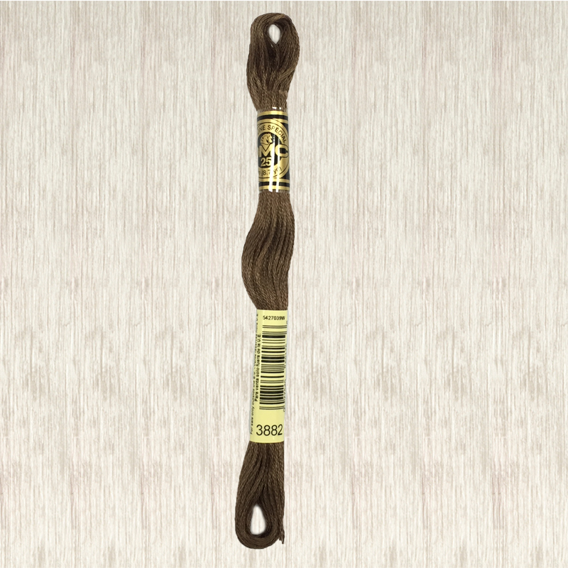 DMC Stranded Cotton 3882 Medium Light Cocoa