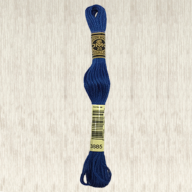 DMC Stranded Cotton 3885 Medium Very Dark Blue