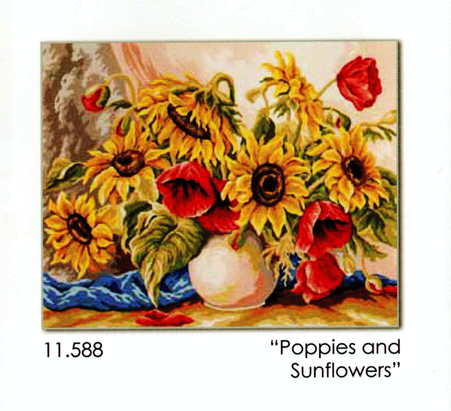 Grafitec 11.588 Poppies and Sunflowers