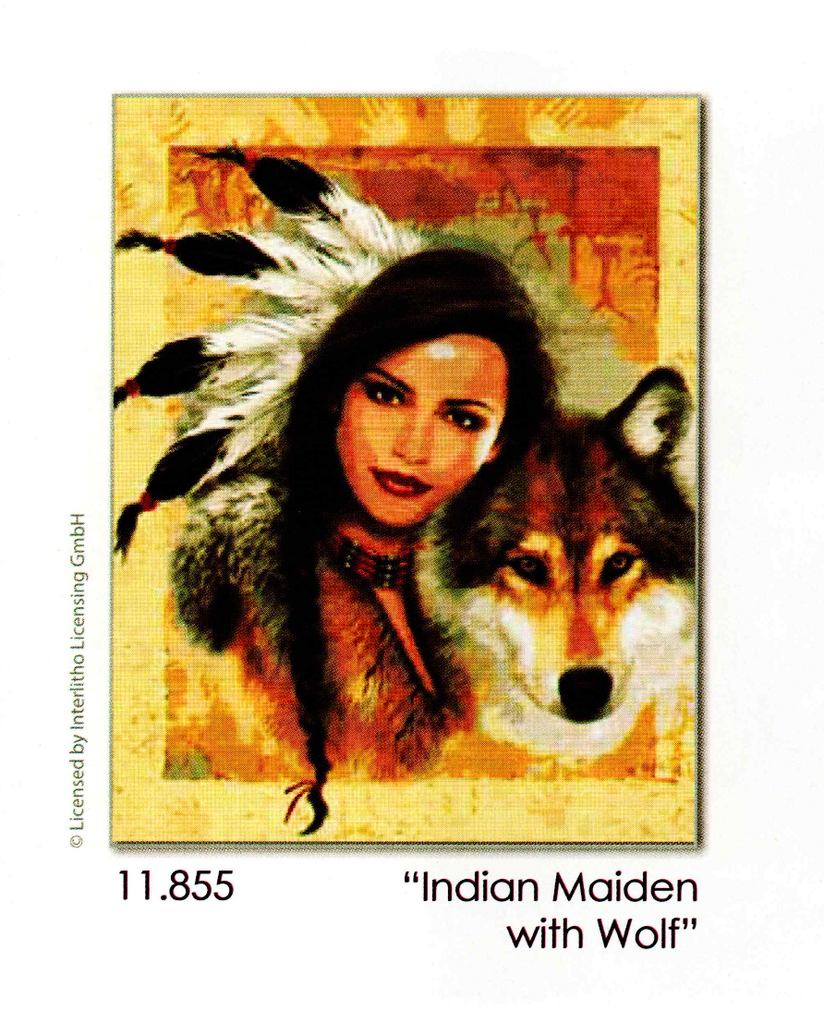 Grafitec 11.855 Indian Maiden with Wolf