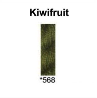 Gumnut Threads Poppies 568 Kiwifruit
