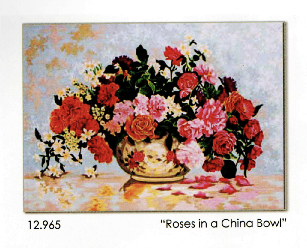 Grafitec 12.965 Roses in a China Bowl