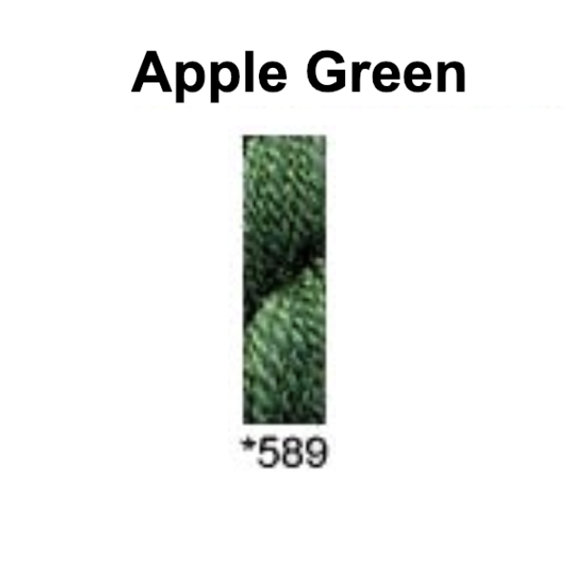 Gumnut Threads Poppies 589 Apple Green