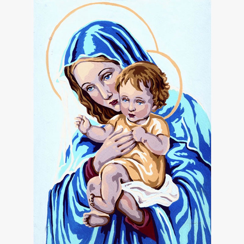 Grafitec 6.224 Madonna and Child Blue