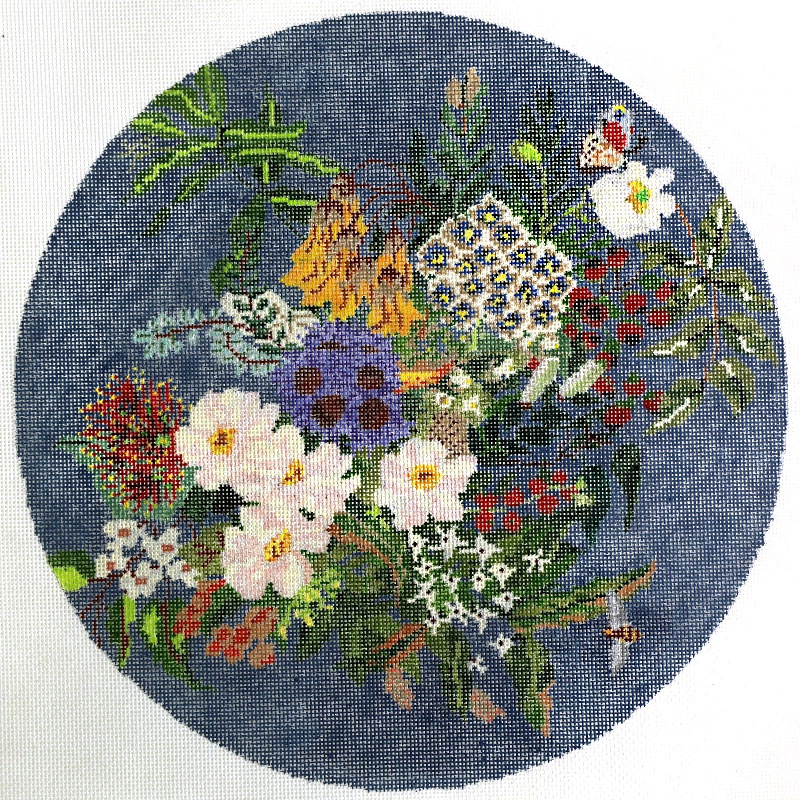Nicola Thomson Hand Painted Tapestry Floral