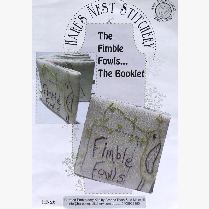 Hare's Nest Stitchery Fimble Fowl Booklet Kit