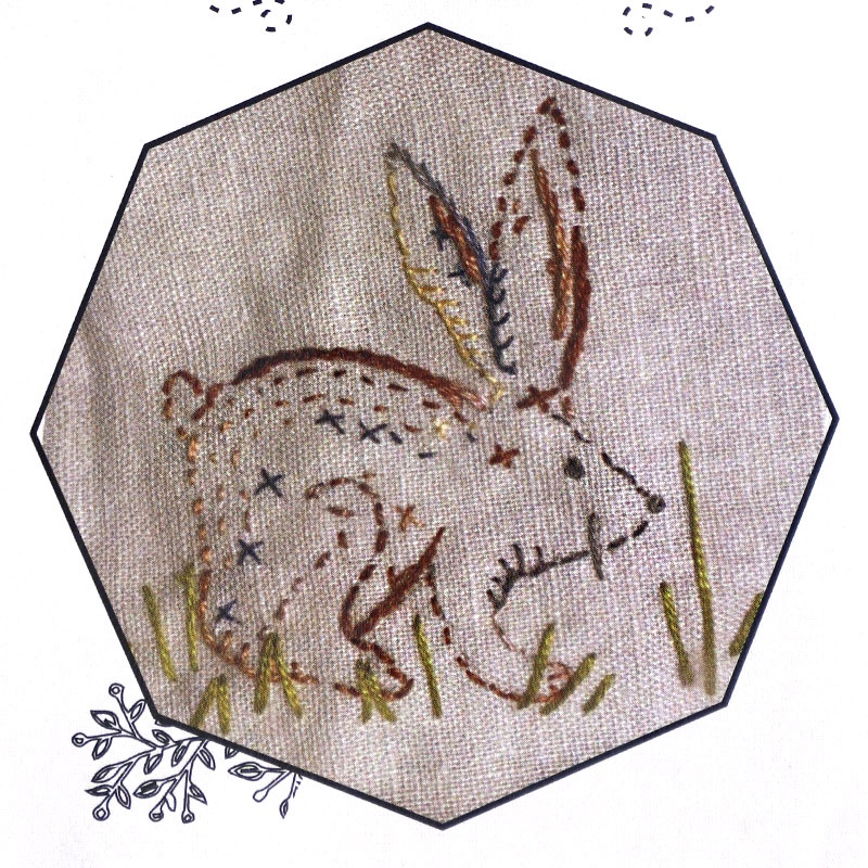 Hare's Nest Stitchery Hare Stencil