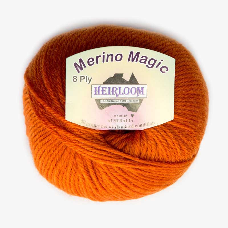 Heirloom Merino Magic 8Ply Persimmon 528