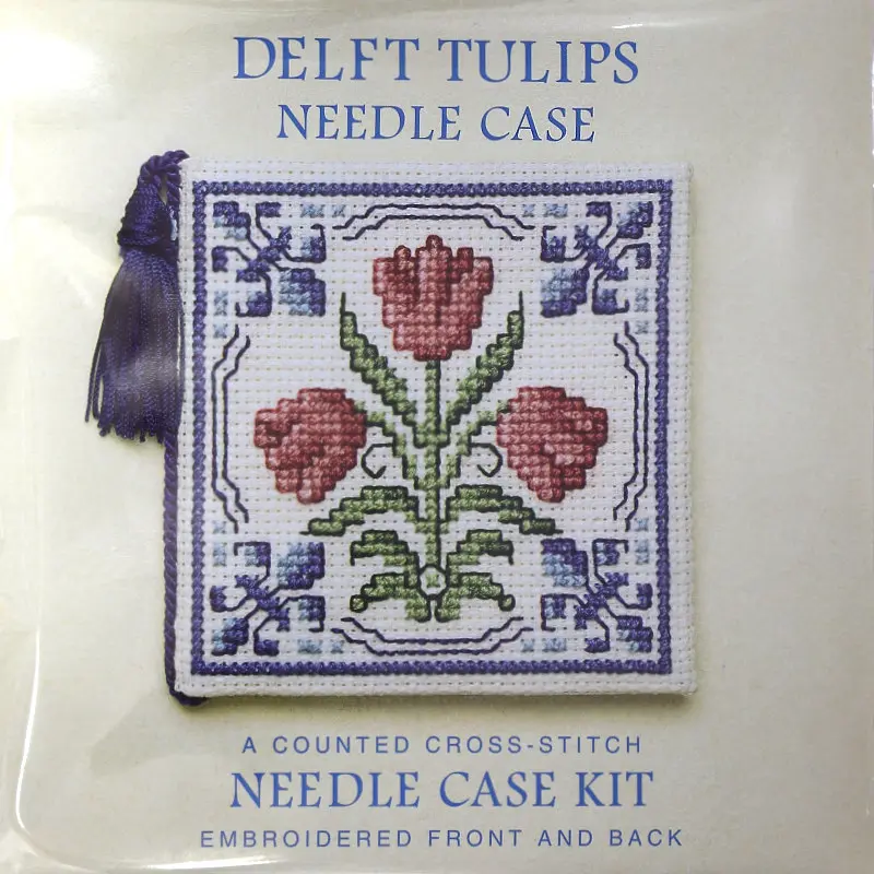 Textile Heritage Needle Case Kit Delft Tulips