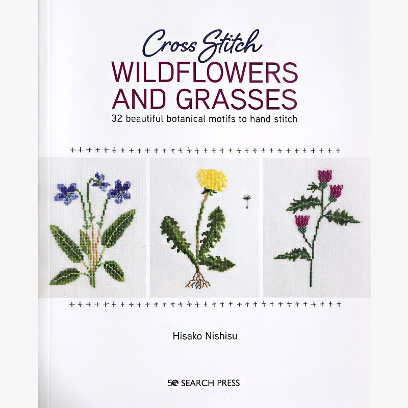 HISAKO NISHISU Cross Stitch Wildflowers and Grasses
