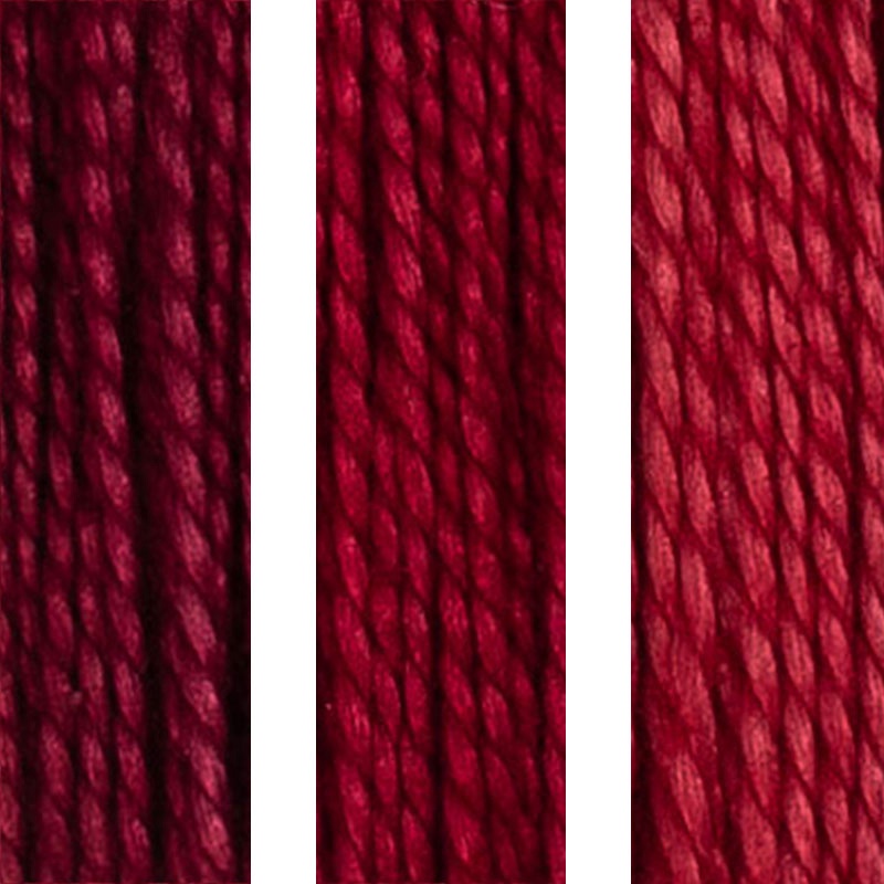 House of Embroidery Perle 12 40 A,B,C Christmas Red