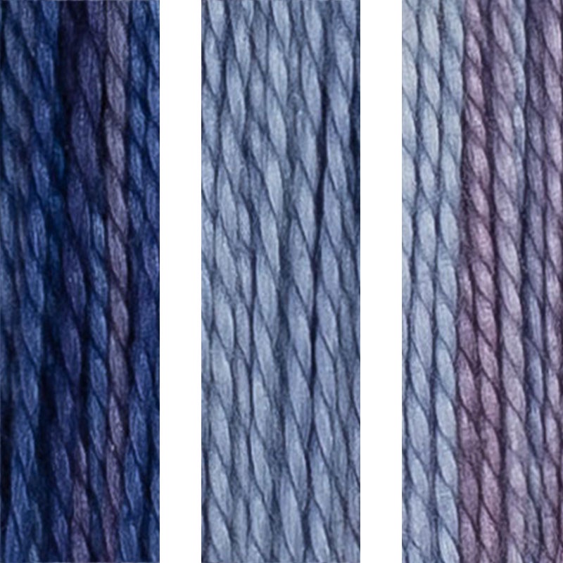 House of Embroidery Perle 12 57 A,B,C Iris