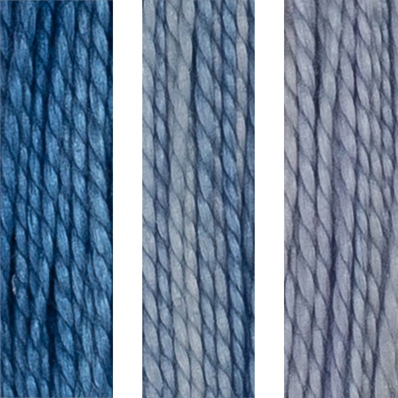 House of Embroidery Perle 12 95 A,B,C Delphinium