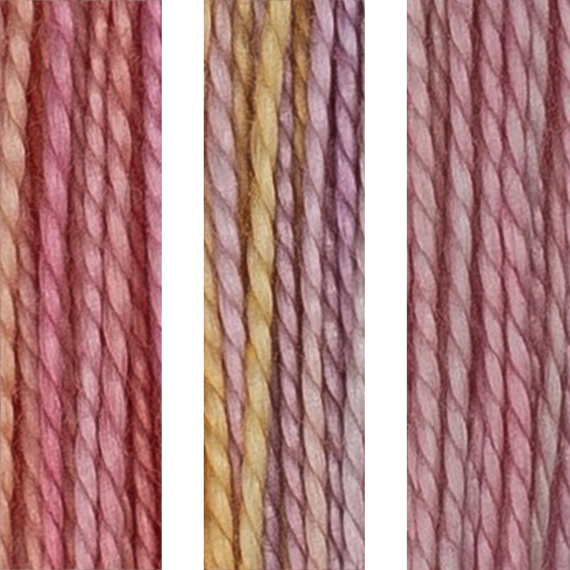 House of Embroidery Perle 8 16 A,B,C Roses