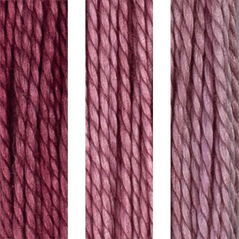 House of Embroidery Perle 8 23 A,B,C Plum