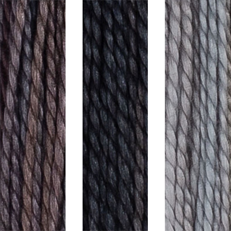 House of Embroidery Perle 8 27 A,B,C Touch of Grey