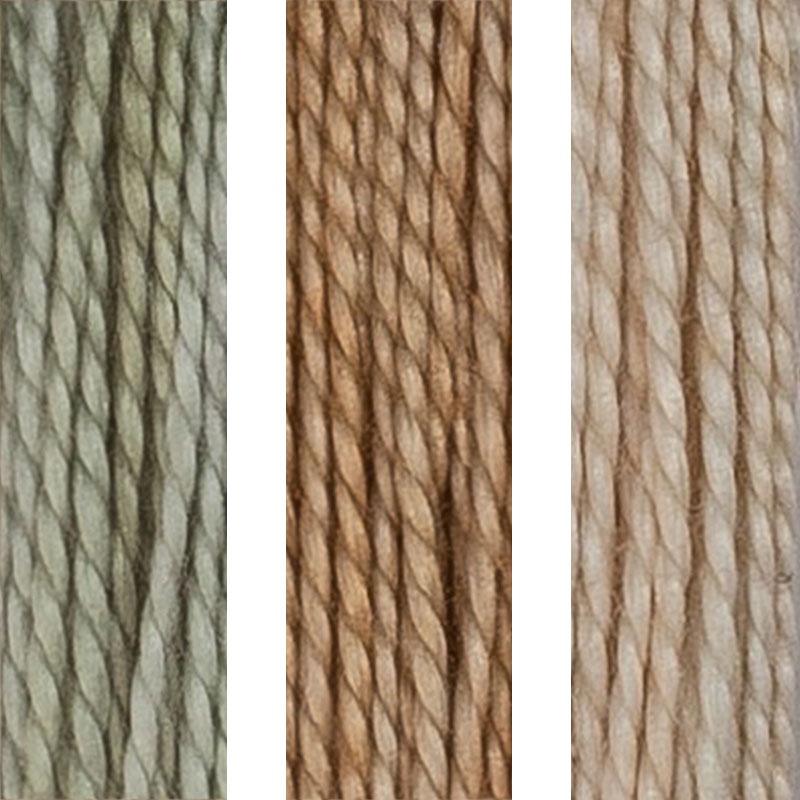 House of Embroidery Perle 8 29 A,B,C Olives