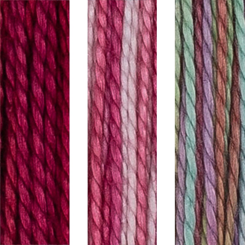 House of Embroidery Perle 8 45 A,B,C Wineglow