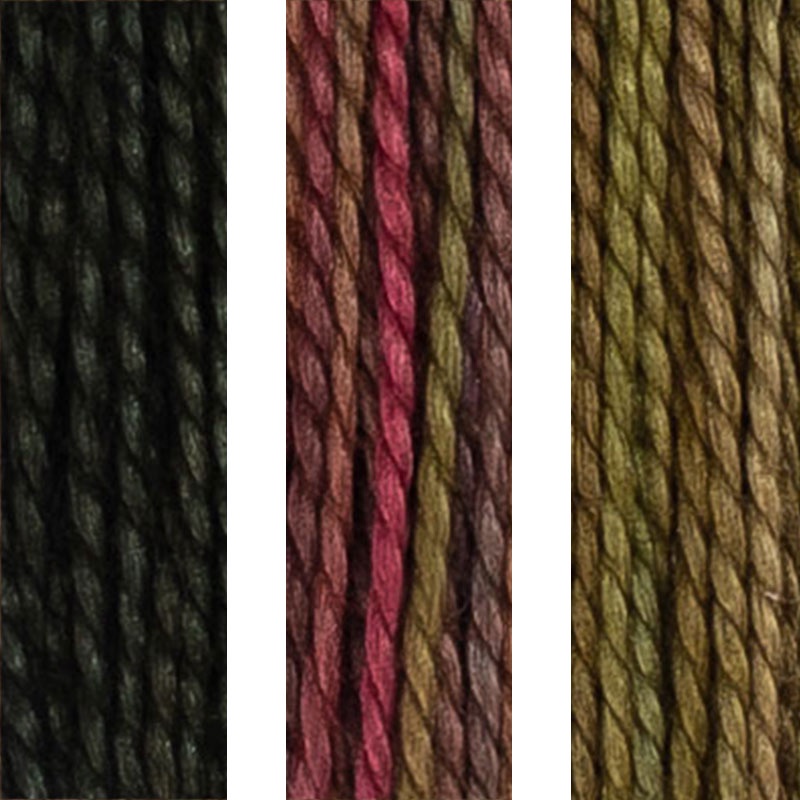 House of Embroidery Perle 8 69 A,B,C Woodlands