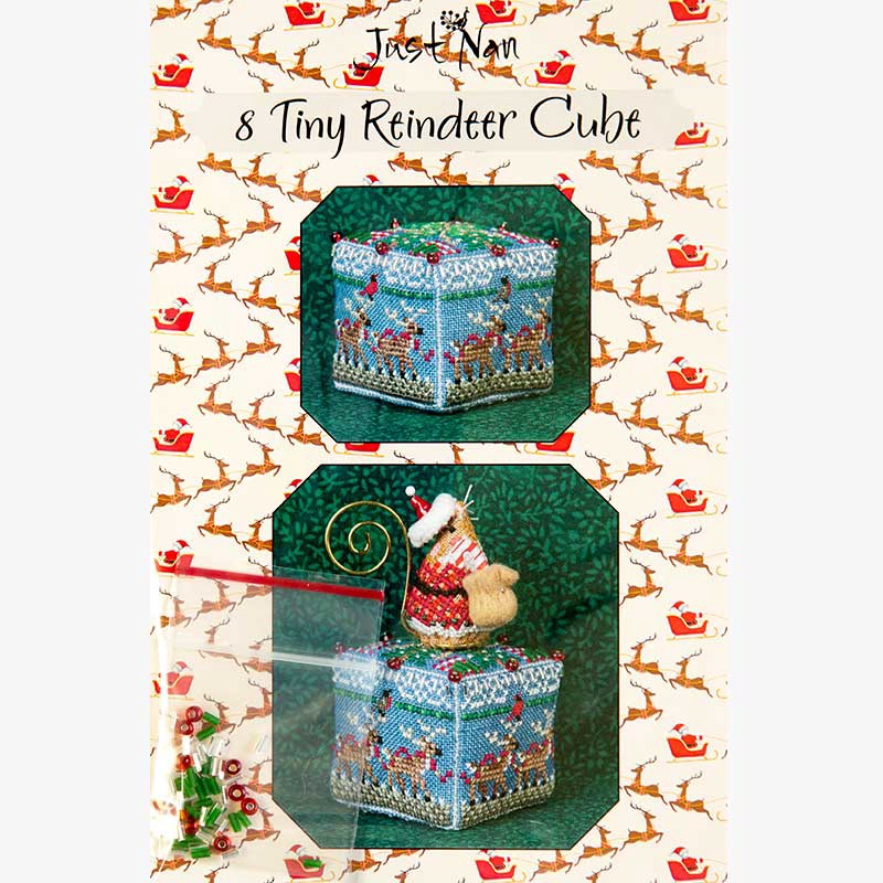 Just Nan 8 Tiny Reindeer Cube