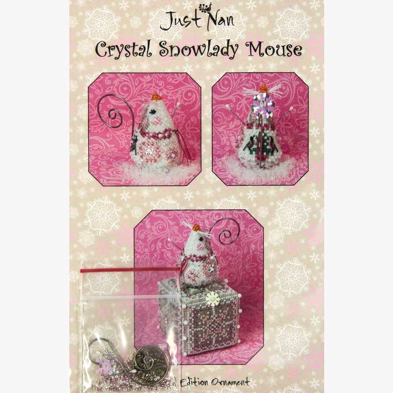 Just Nan Crystal Snowlady Mouse