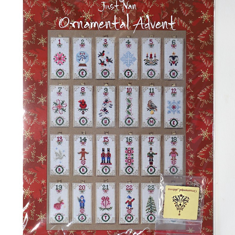 Just Nan Ornamental Advent Cross Stitch