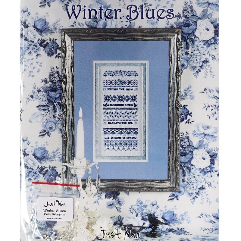 Just Nan Winter Blues Cross Stitch