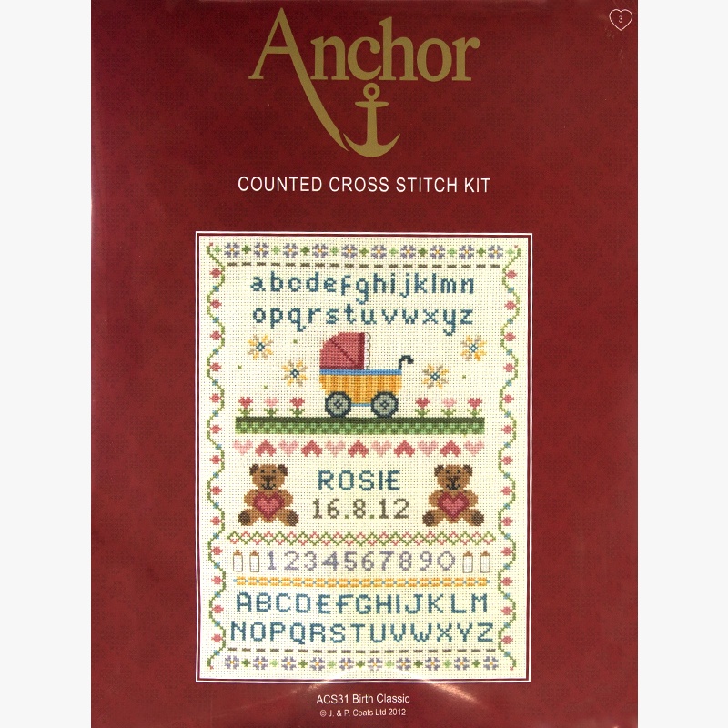 Anchor Counted Cross Stitch - Birth Classic