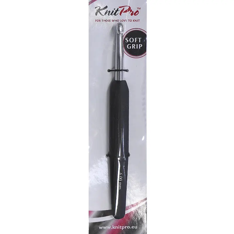 KnitPro Aluminium Single Ended Crochet Hook 6.0mm