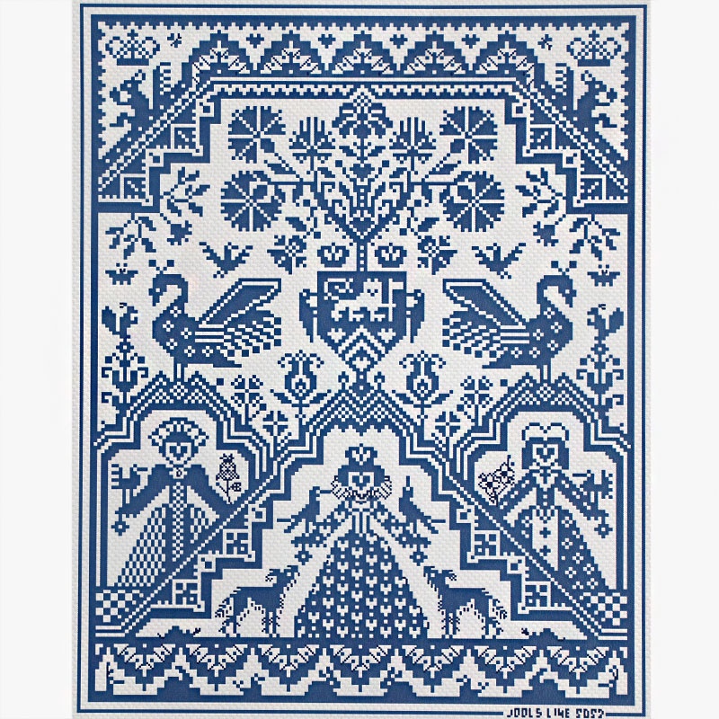 Long Dog Samplers Queen of Hearts