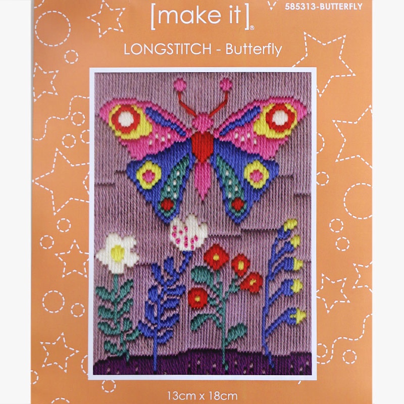 Make It Longstitch Kit - Butterfly