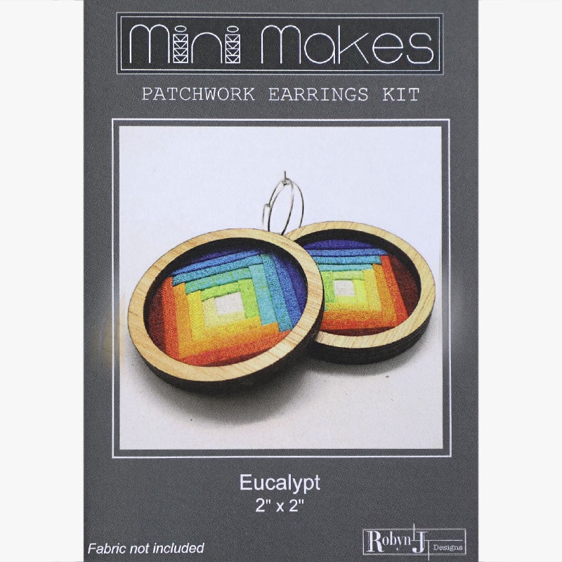 Mini Makes Earrings Eucalypt Circle