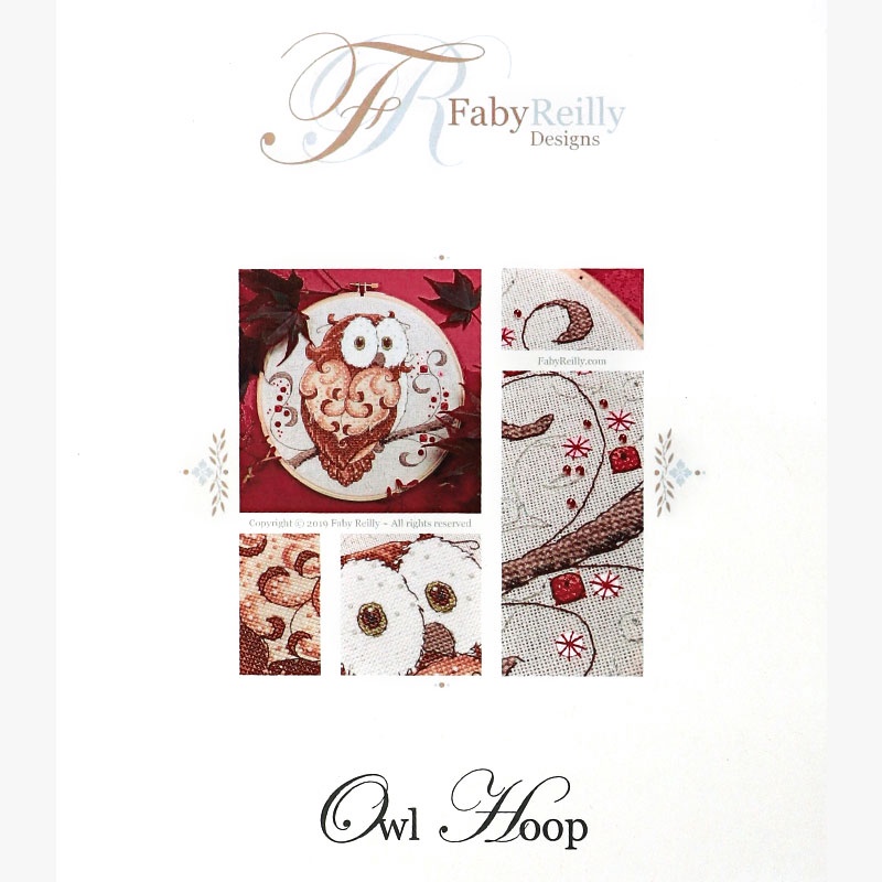 Faby Reilly Owl Hoop Cross Stitch Pattern