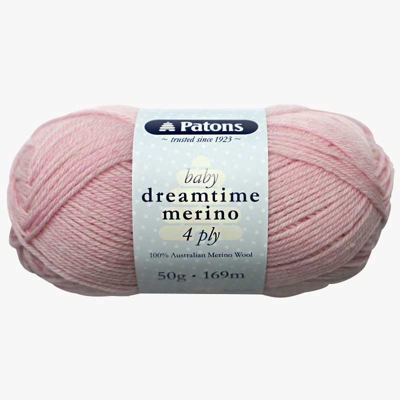 Patons Baby Dreamtime Merino 4 Ply Wool 4895 Rosy