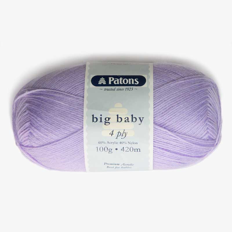 Patons Big Baby 4 Ply Wool 2570 Lavender