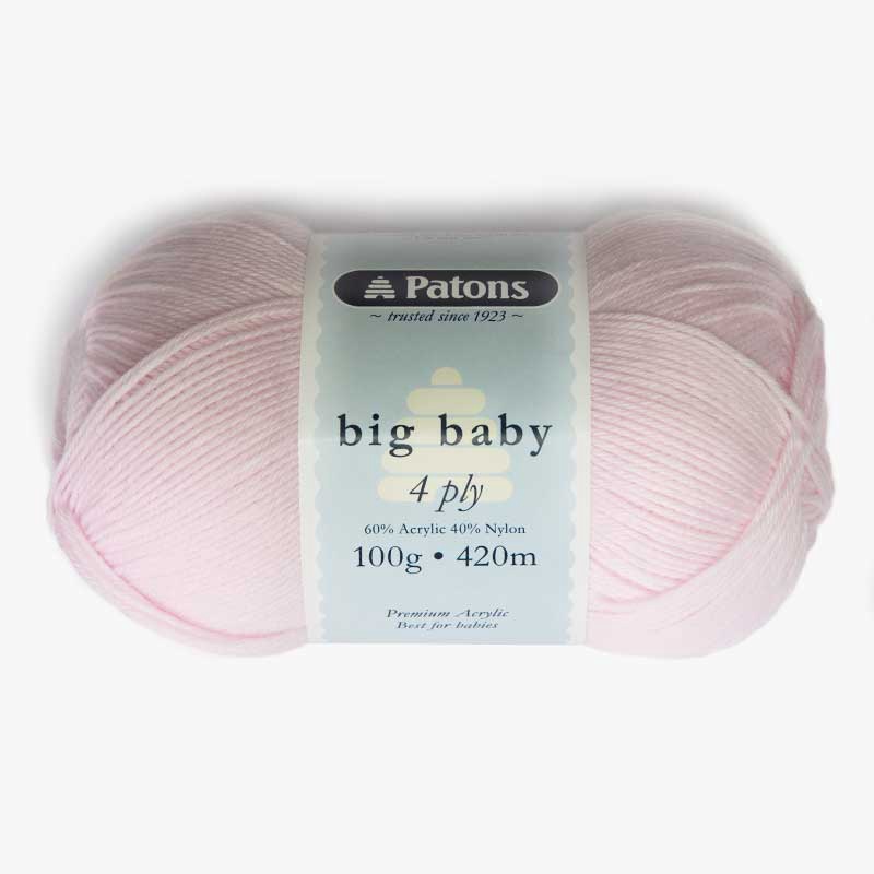 Patons Big Baby 4 Ply Wool 542 Light Pink