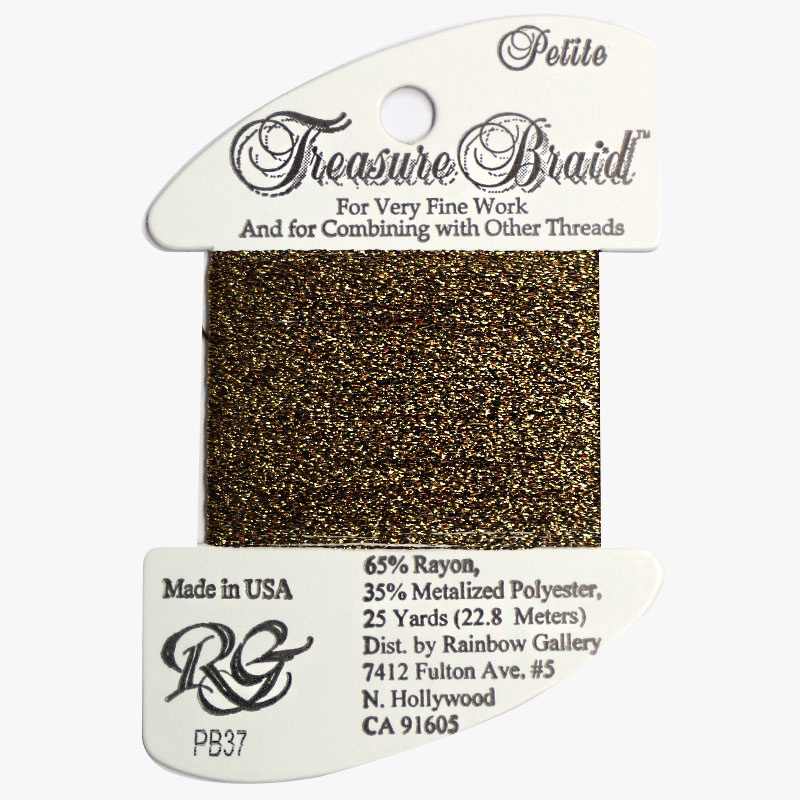 Rainbow Gallery Petite Treasure Braid PB37 Dark Antique Gold