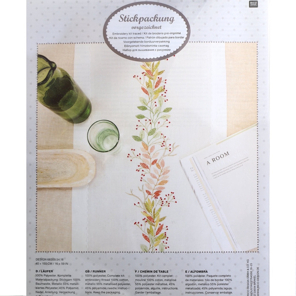 Rico 68309.54.18  Autumn Wreath Runner