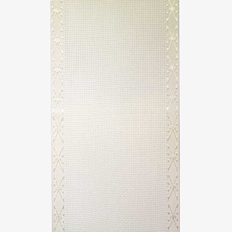 Rico Aida Band Woven Edge 12cm 14ct White