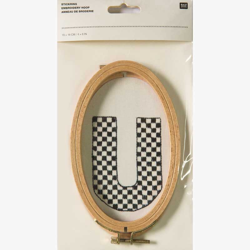 Rico Oval Hoops 4"x6" (10x16cm) by 8mm depth