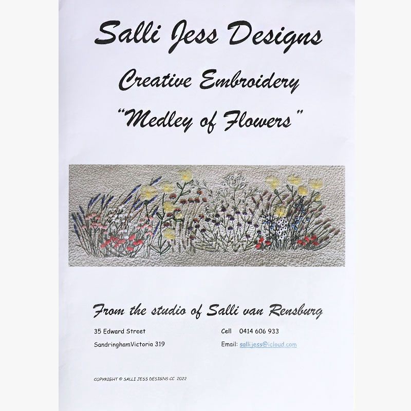 Salli Jess  Designs Medley of Flowers