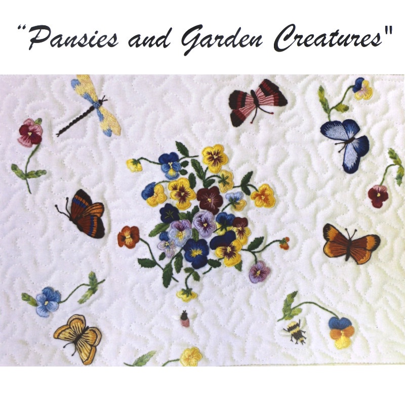 Salli Jess Designs Pansies and Garden Flowers