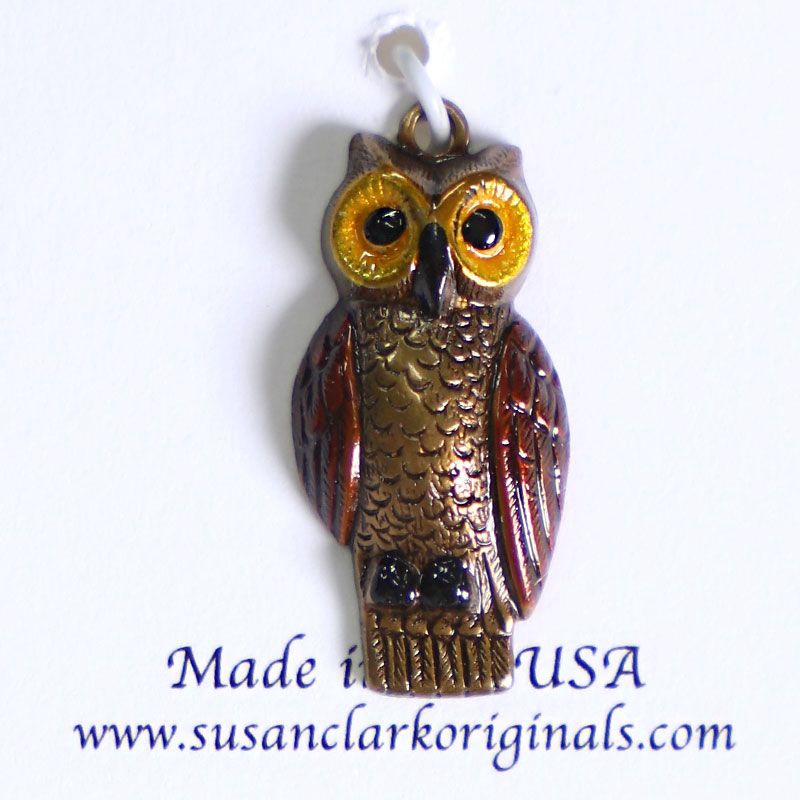 Susan Clarke Charm 1523 Owl Large