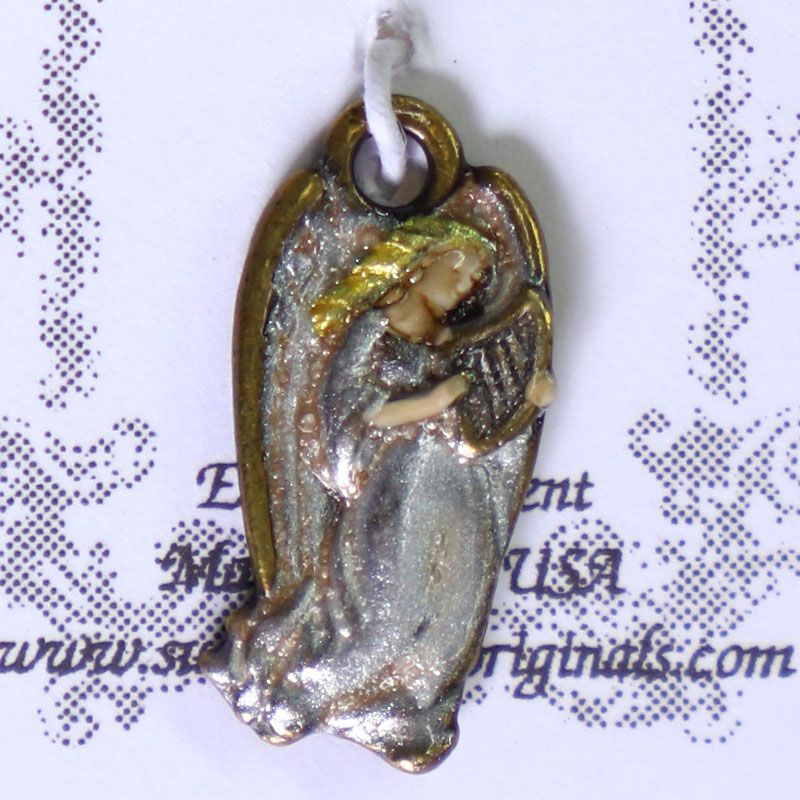 Susan Clarke Charm 1558  Angel with Harp