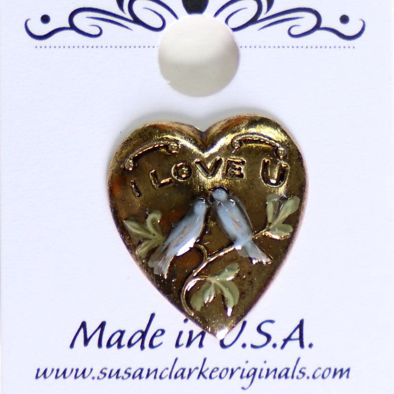Susan Clarke Charm 197 I Love U heart