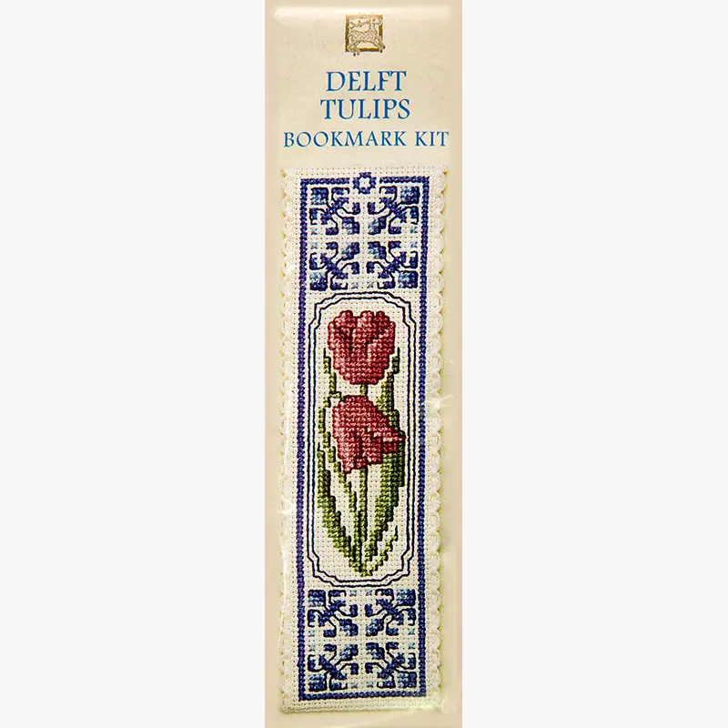 Textile Heritage Bookmark Delft Blue