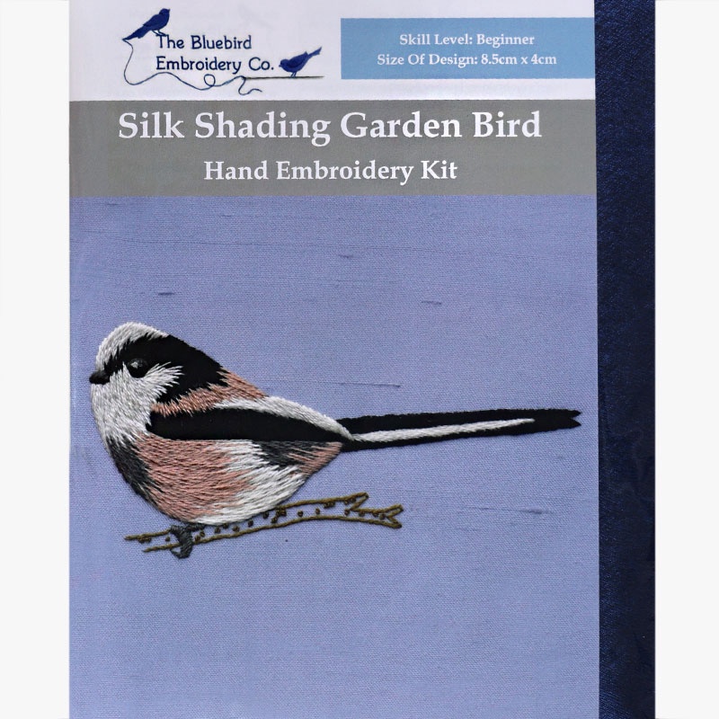 The Bluebird Embroidery Co. Silk Shading Garden Bird