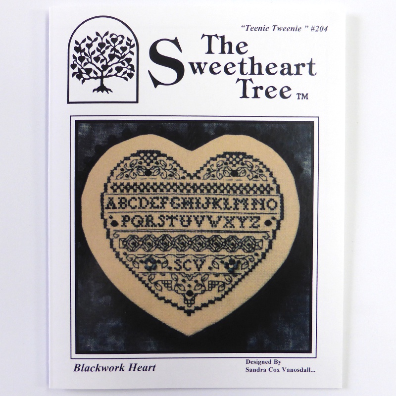 The Sweetheart Tree #204 Blackwork Heart